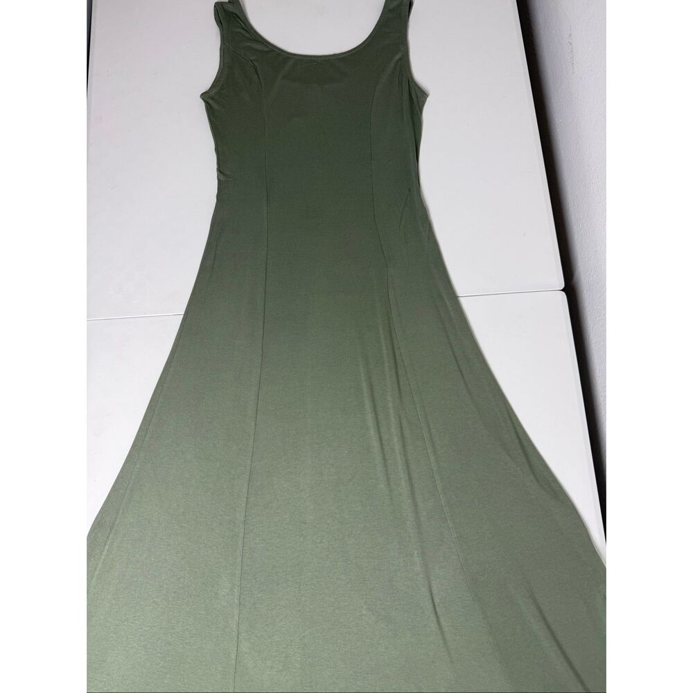 Carnaby Sage Green Maxi Dress Size S Minimalist Boho Flowy European Collection - Picture 10 of 16